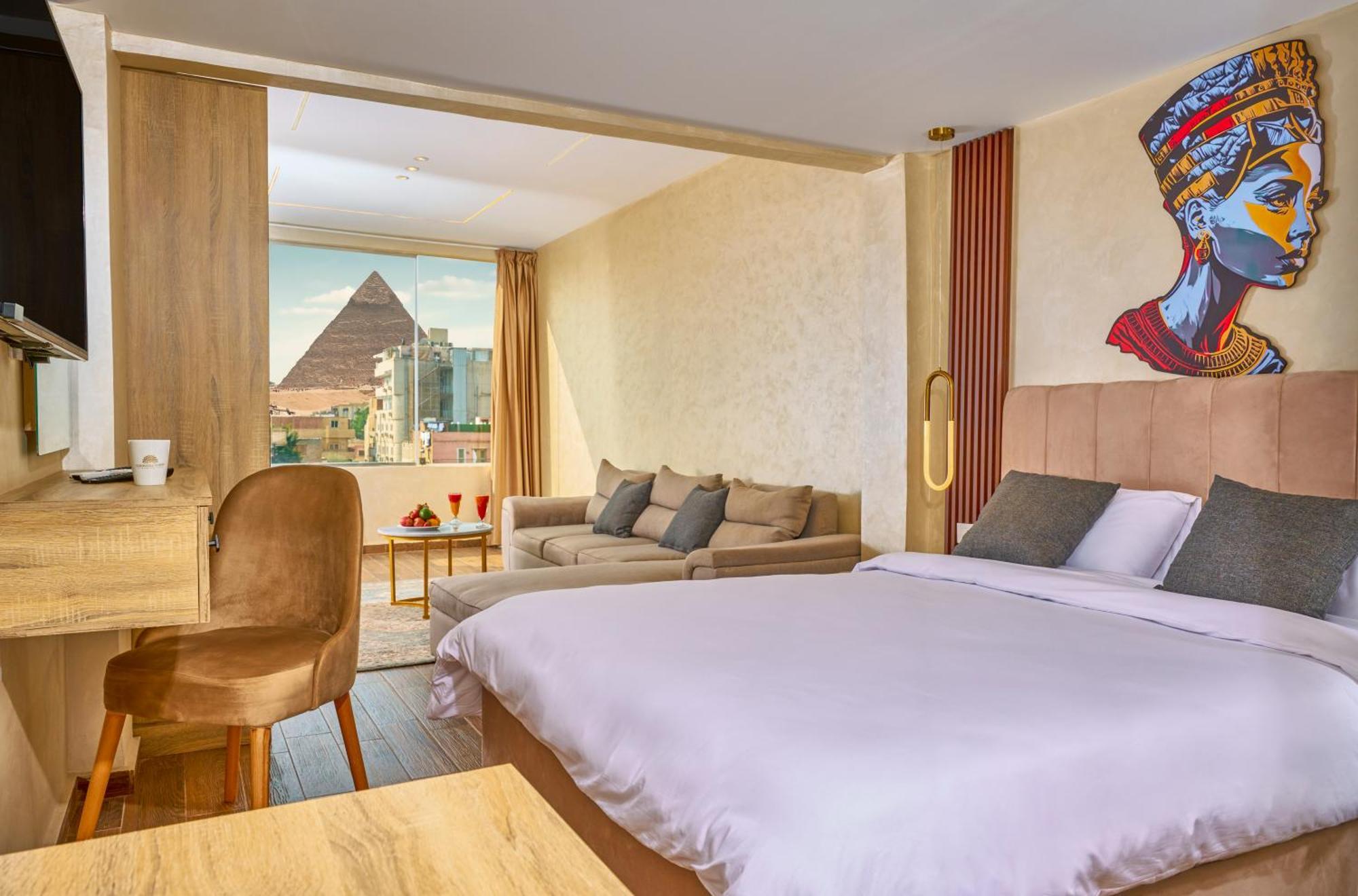 Cleopatra Tower Pyramid View Hotel Kafrat al Jabal Exterior foto